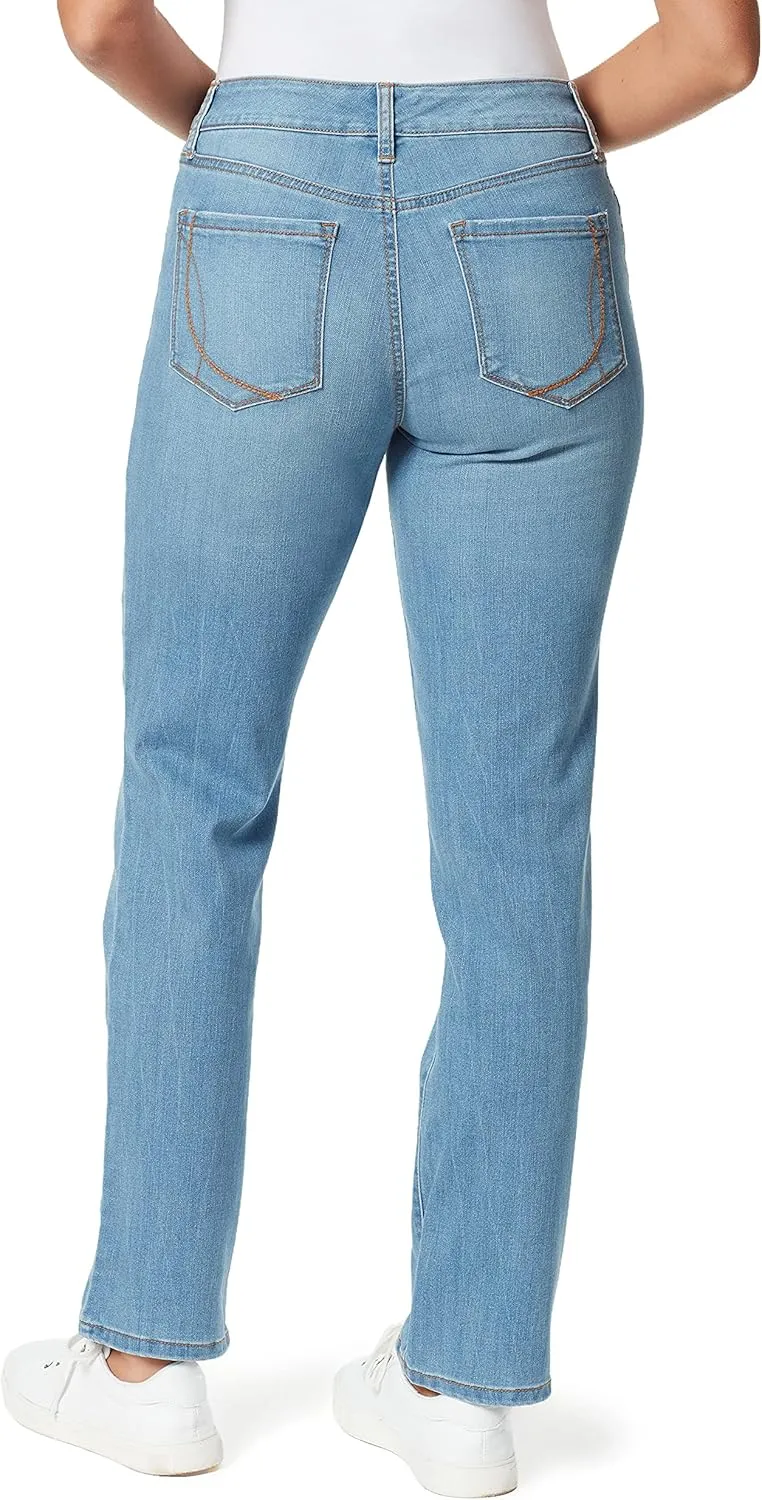Bandolino Women's Mandie Signature Fit High Rise Straight Leg Jean