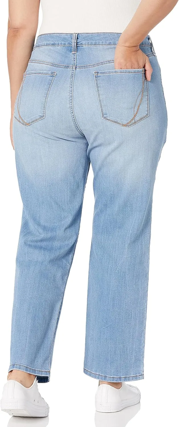 Bandolino Women's Mandie Signature Fit High Rise Straight Leg Jean