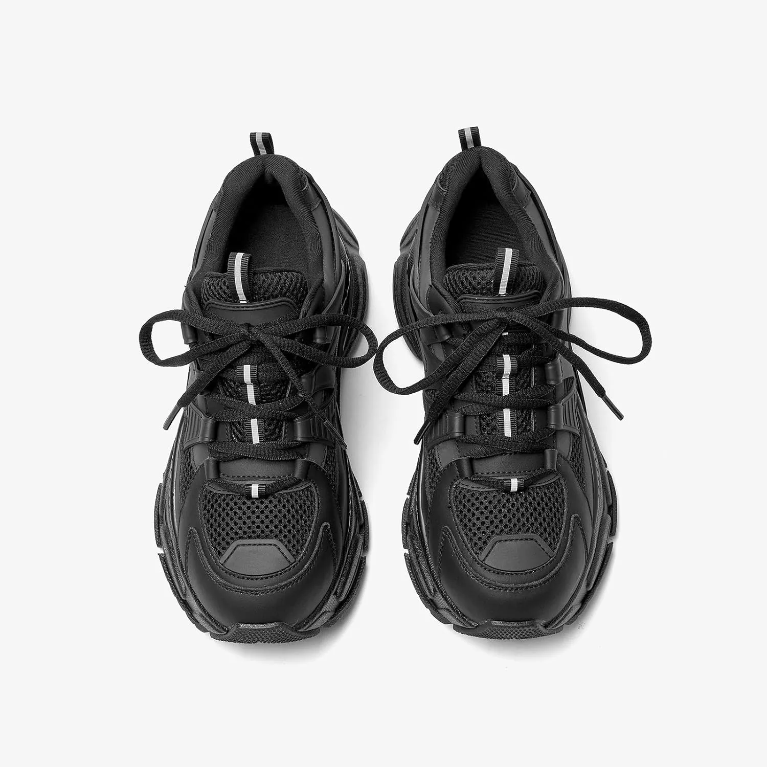 BEAU TODAY Chunky Sneakers for Women, Fashion Platform Sneakers Dad Shoes for Women, Casual Lace-up Walking Shoes