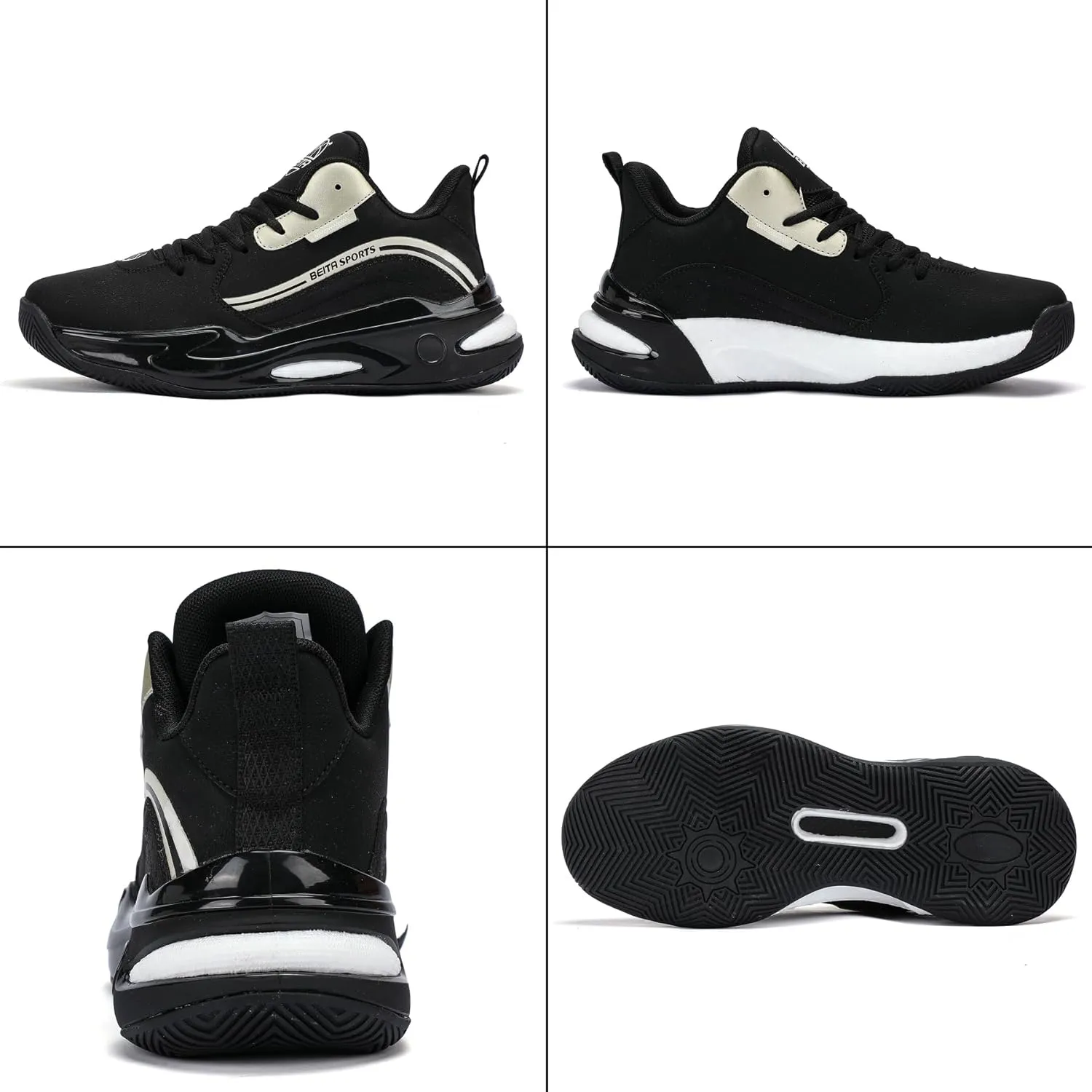 Beita High Upper Basketball Shoes for Men Sneakers Breathable Sports Shoes Anti Slip