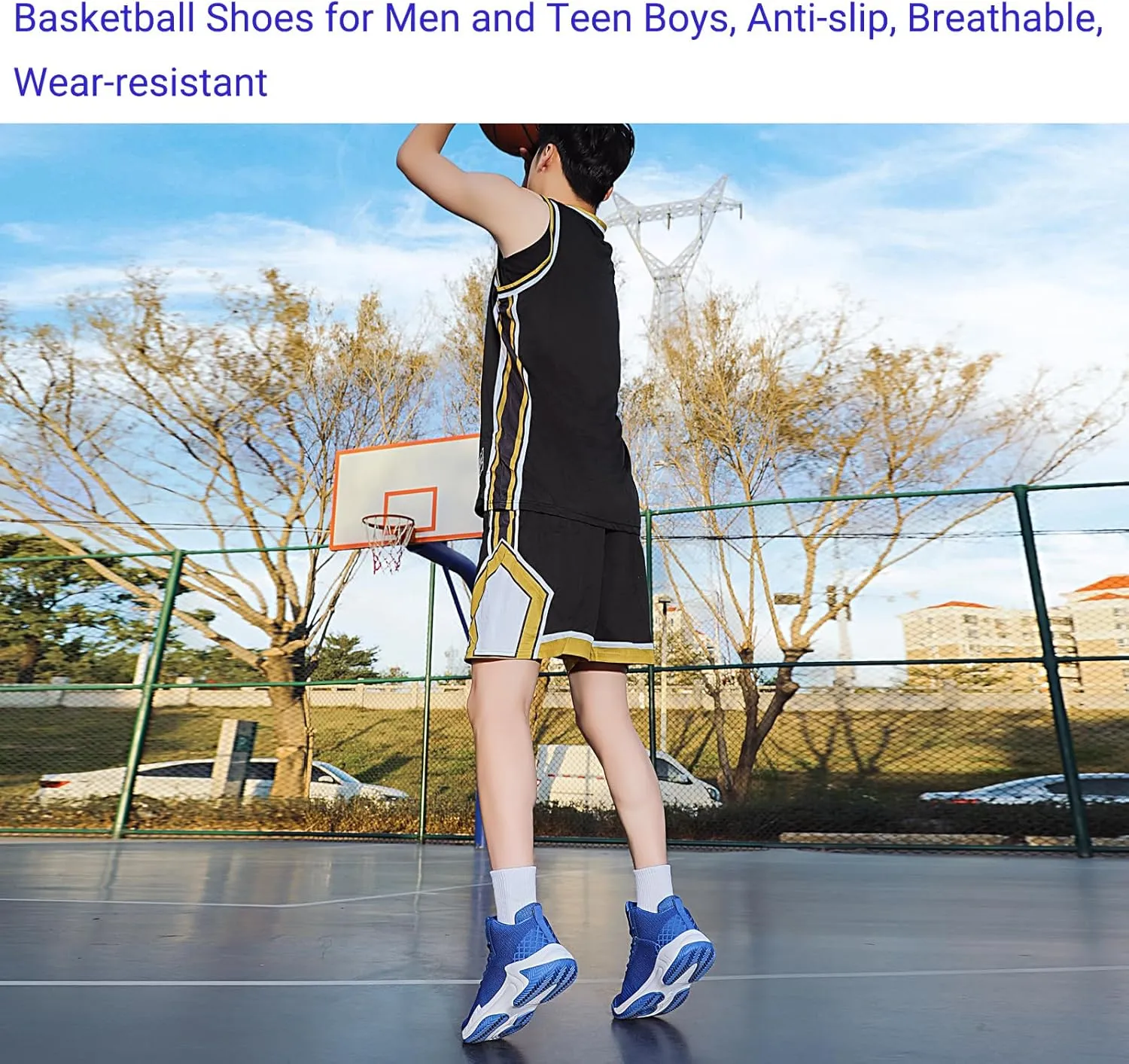 Beita High Upper Basketball Shoes for Men Sneakers Breathable Sports Shoes Anti Slip