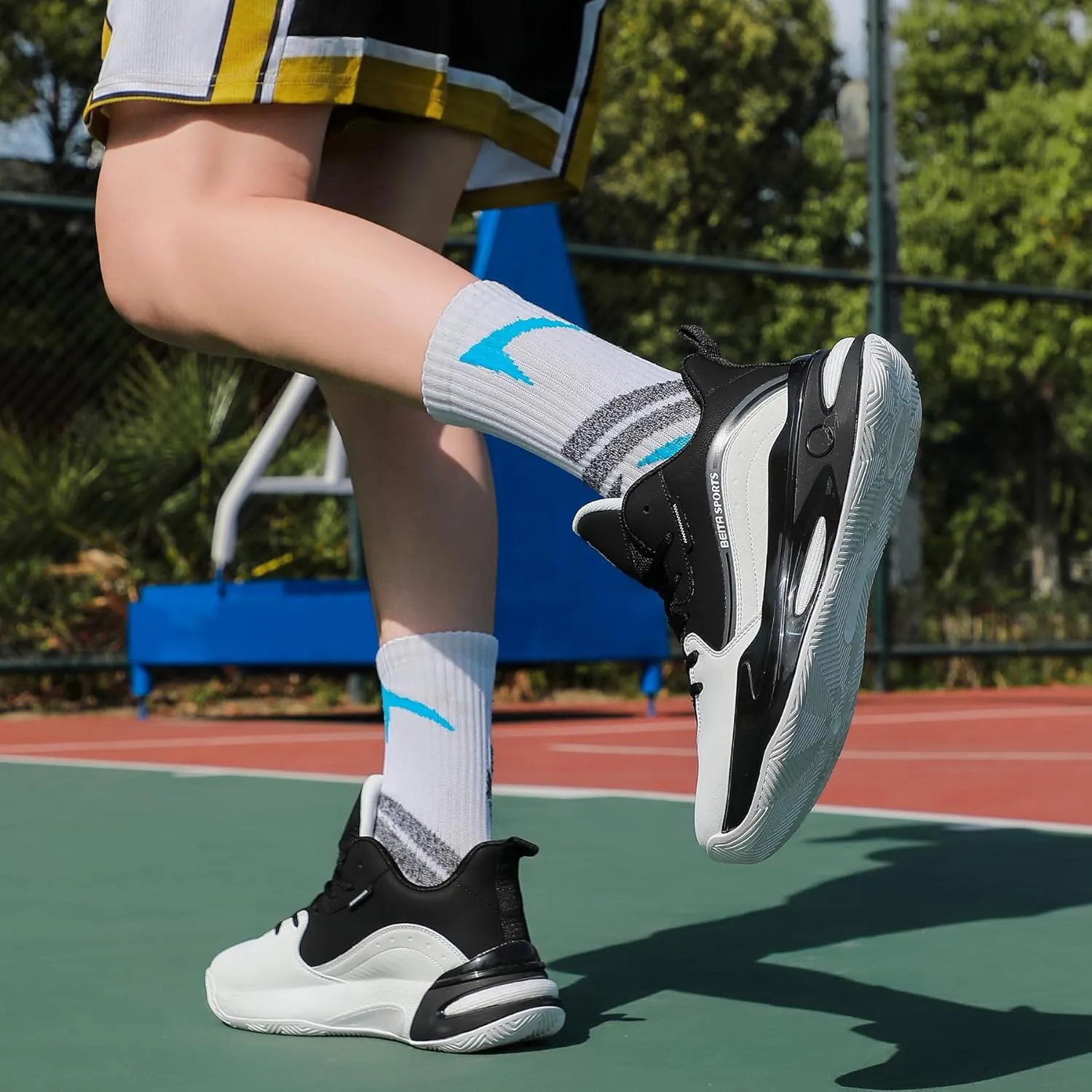 Beita High Upper Basketball Shoes for Men Sneakers Breathable Sports Shoes Anti Slip