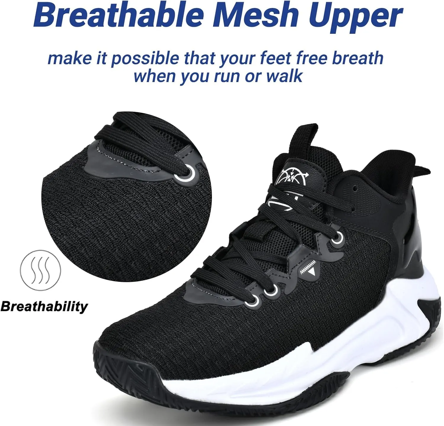 Beita High Upper Basketball Shoes for Men Sneakers Breathable Sports Shoes Anti Slip