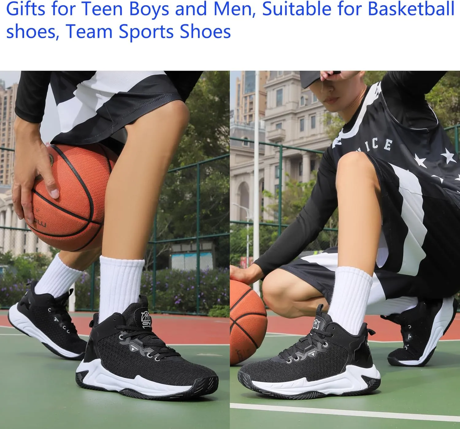 Beita High Upper Basketball Shoes for Men Sneakers Breathable Sports Shoes Anti Slip