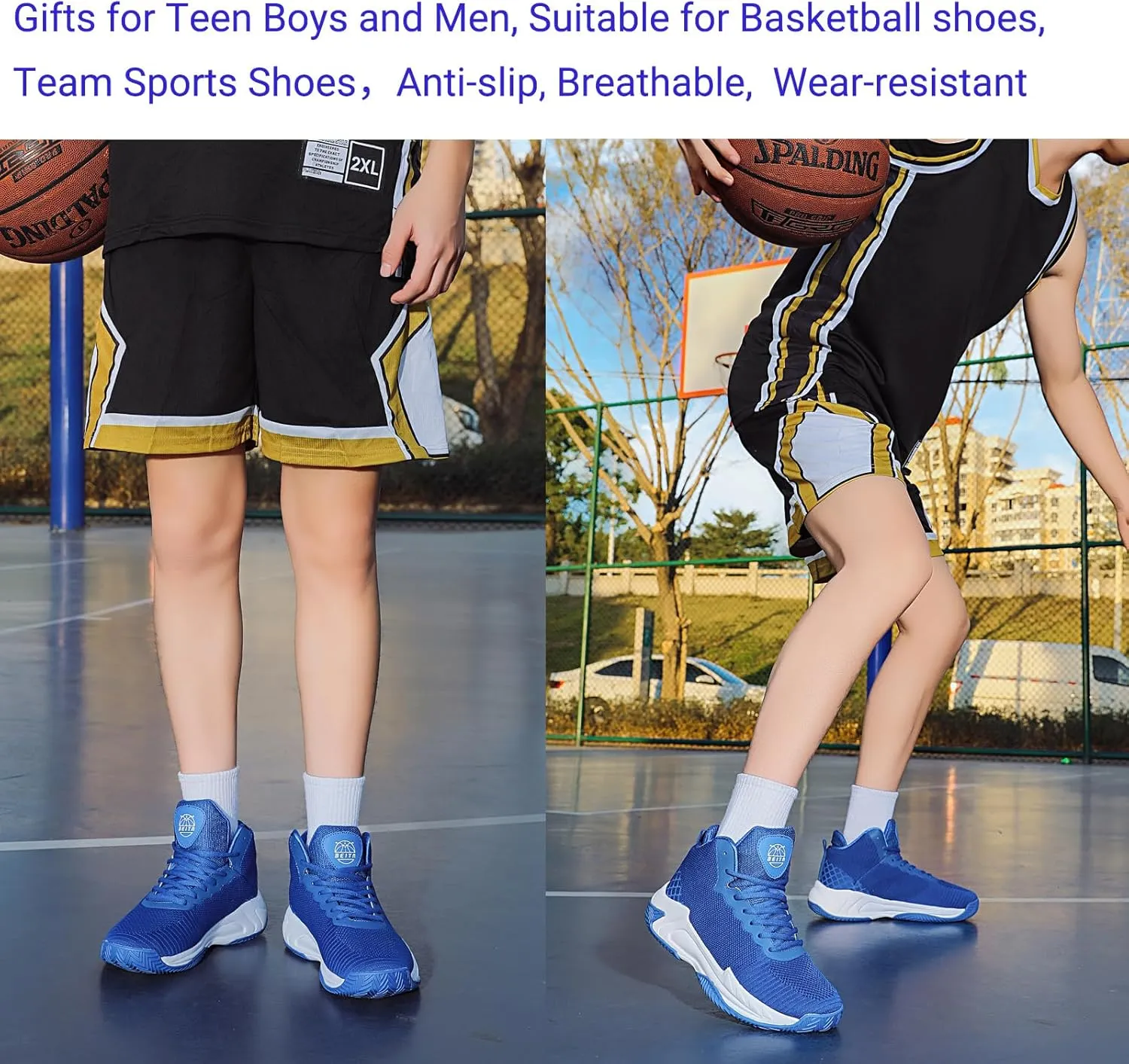 Beita High Upper Basketball Shoes for Men Sneakers Breathable Sports Shoes Anti Slip