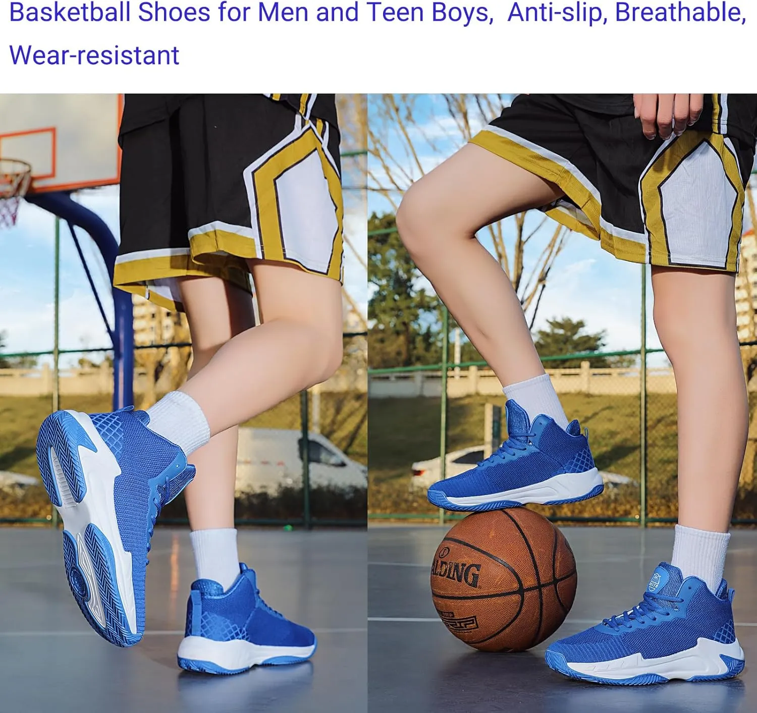 Beita High Upper Basketball Shoes for Men Sneakers Breathable Sports Shoes Anti Slip