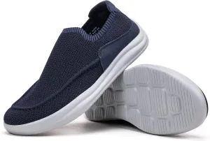 BEJINASH Men’s Slip-on Walking Shoes, Lightweight Breathable Go Walk Shoes with Arch Support,Comfortable Casual Loafers Shoes