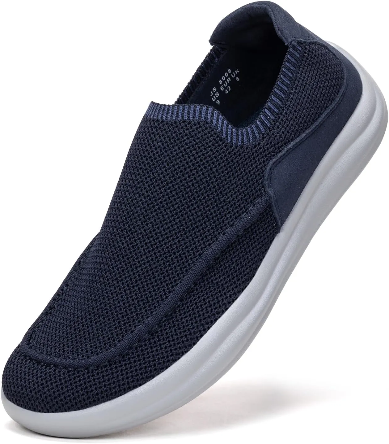 BEJINASH Men’s Slip-on Walking Shoes, Lightweight Breathable Go Walk Shoes with Arch Support,Comfortable Casual Loafers Shoes