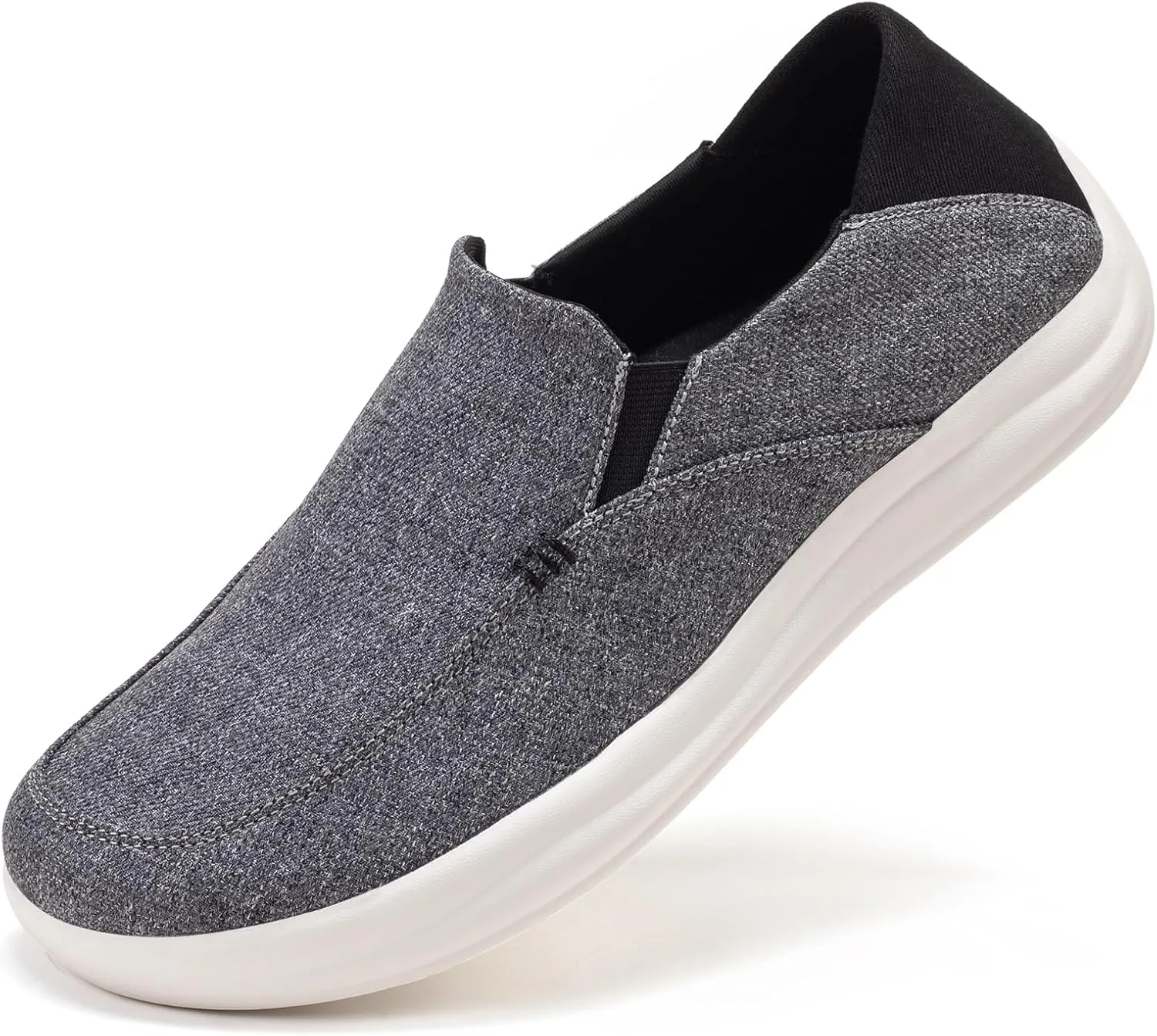 BEJINASH Men’s Slip-on Walking Shoes, Lightweight Breathable Go Walk Shoes with Arch Support,Comfortable Casual Loafers Shoes