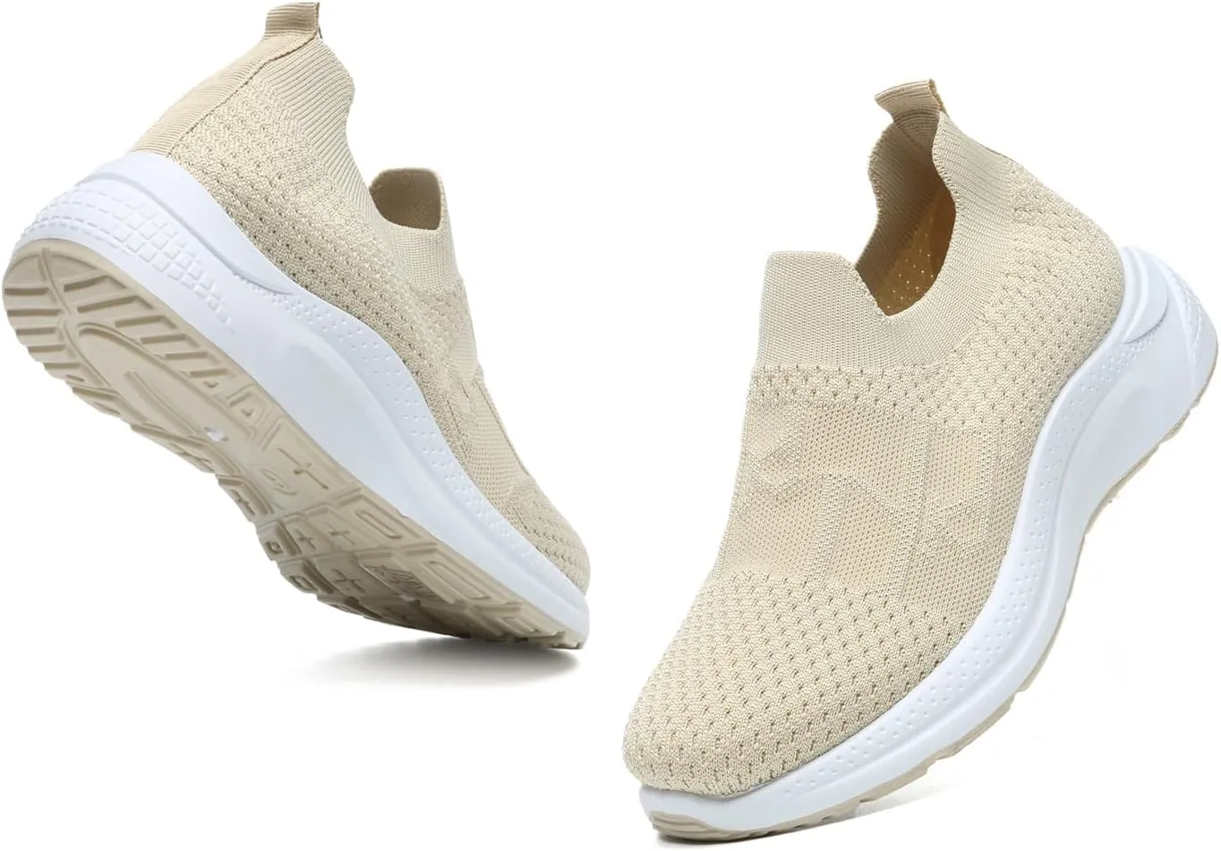 Bernal Sneakers for Women Walking Running Shoes Flying Woven Mesh Upper Casual Non Slip Lace Up Lightweight Tennis Shoes