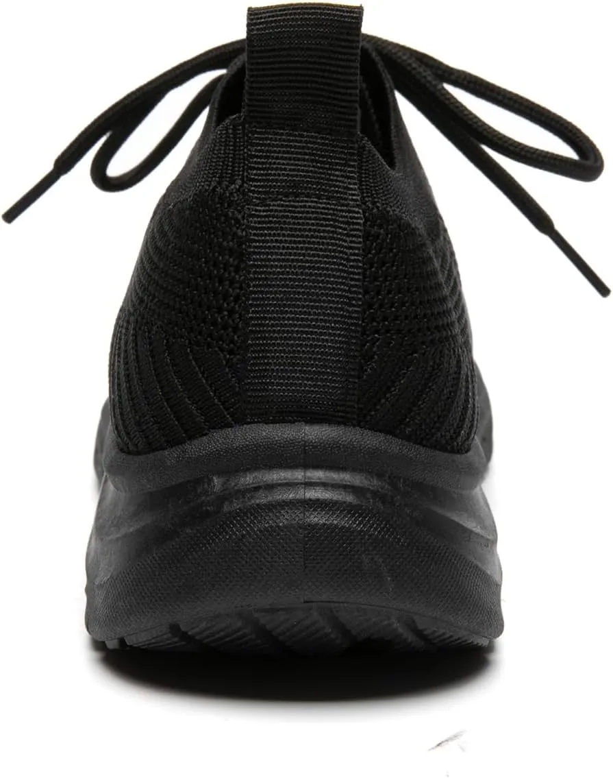 Bernal Women's Walking Shoes Casual Lace Up Lightweight Work Shoes Fashion Breathable Rhinestone Sparkle Sneakers Workout Gym Shoes