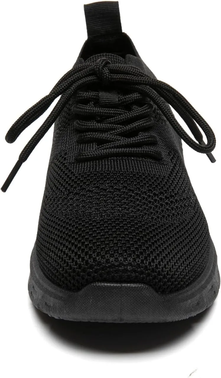 Bernal Women's Walking Shoes Casual Lace Up Lightweight Work Shoes Fashion Breathable Rhinestone Sparkle Sneakers Workout Gym Shoes