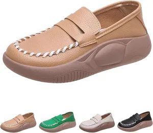 Biscalo Loafers for Women, Lurebest Shoes for Women, Soft-Soled Pure Cowhide Corrective Loafers