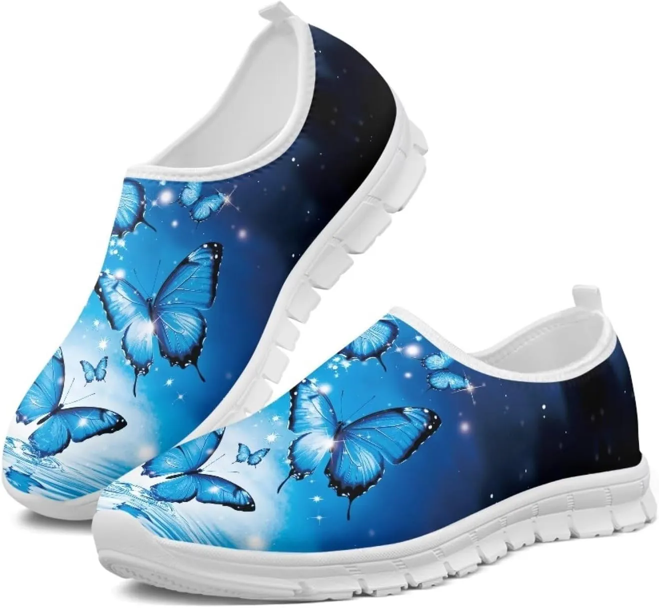 Biyejit Lightweight Shoes Slip on Sneakers for Women with Flexible Outsole Loafers Women Footwear Sockless Wear Flats