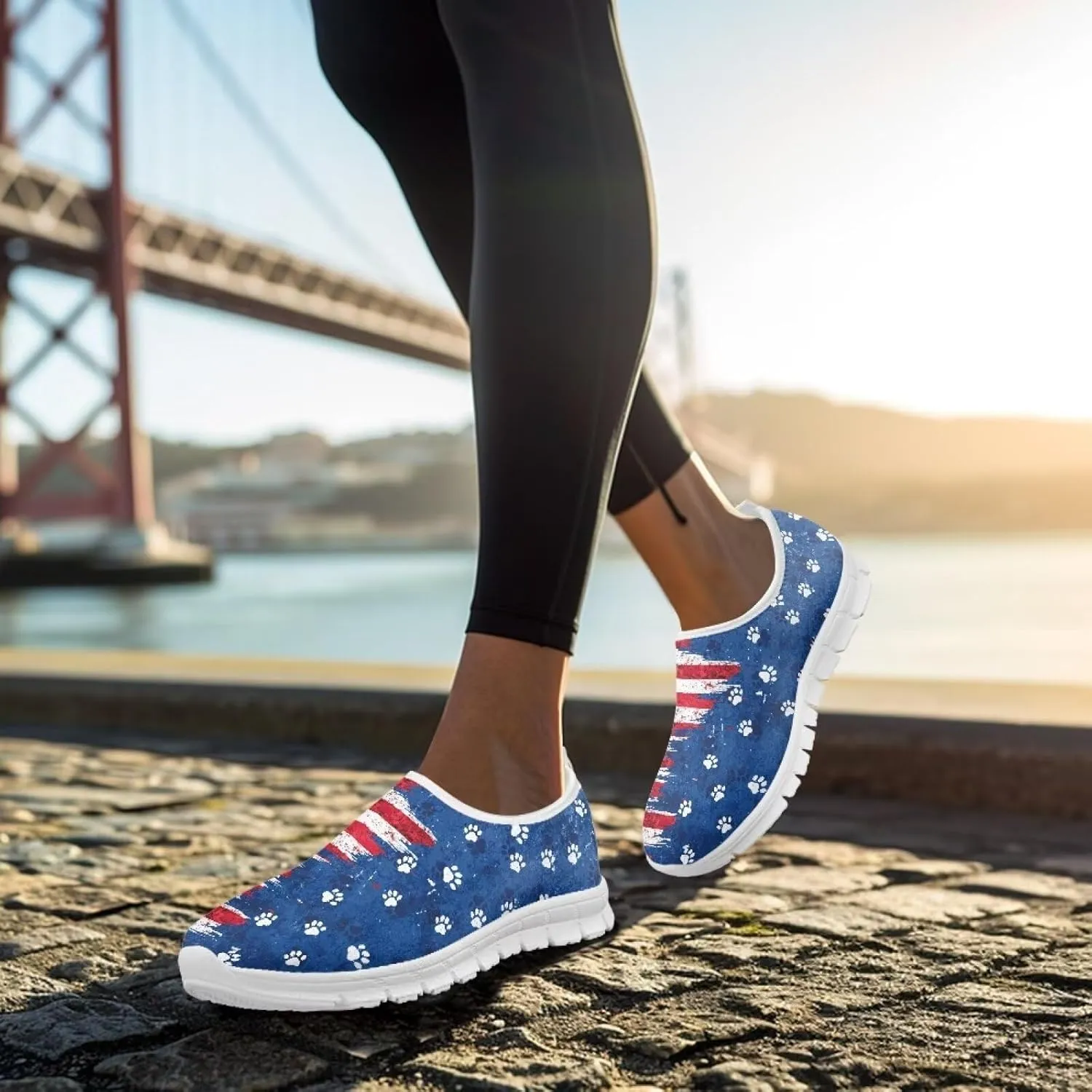 Biyejit Lightweight Shoes Slip on Sneakers for Women with Flexible Outsole Loafers Women Footwear Sockless Wear Flats