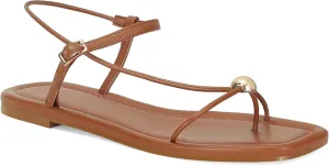 Black Strappy Flat Sandals for Women Comfortable Open Square Toe Sandals Dressy Beach Thong Flip Flop Slides Sandals