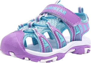 BODATU Boys' and Girls' Summer Outdoor Beach Sports Closed-Toe Sandals