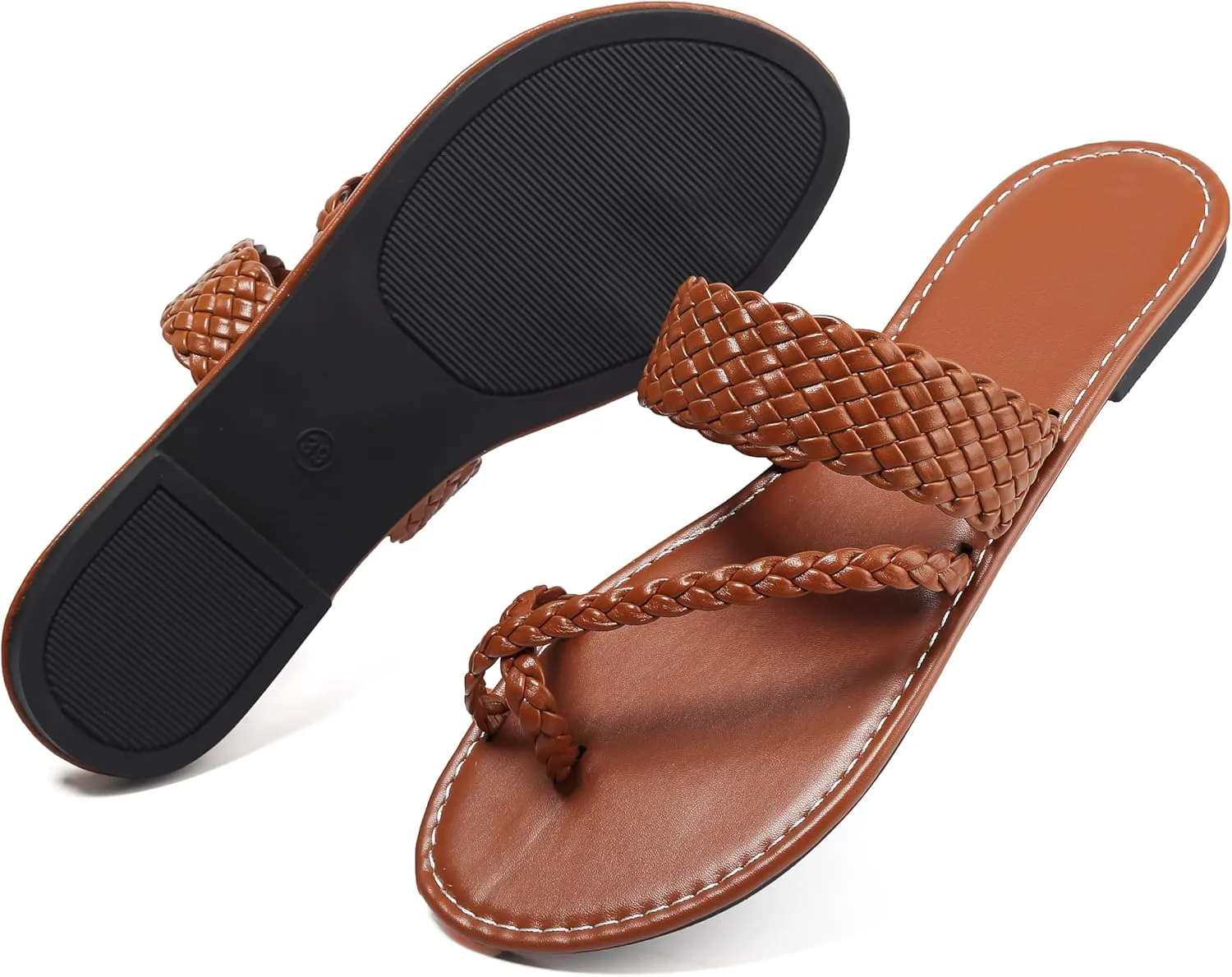 Bohemian Dress Sandals Womens Casual Flats Sandals Comfortable Ankle Strap Summer Boho Thong Sandals