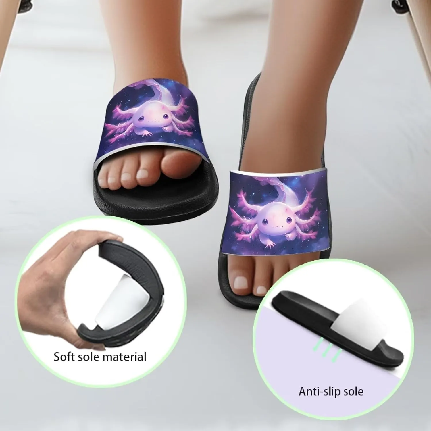 Boys Girls Slide Sandals Comfort Beach Pool Shower Slippers Indoor Outdoor Little Kid/Big Kid