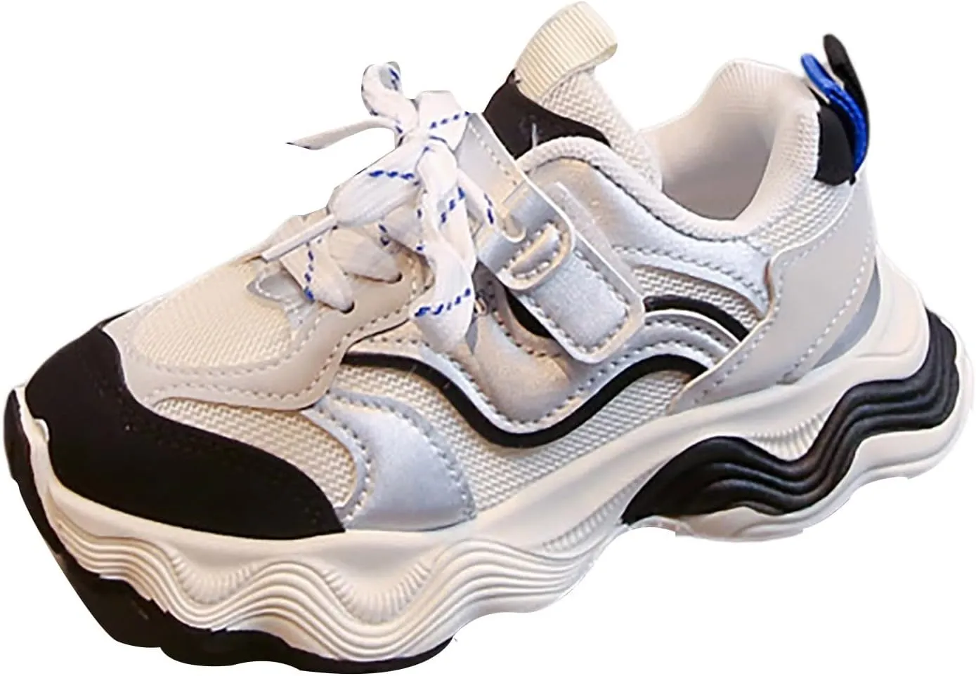 Boys Girls Tennis Casual Walking Shoes Kids Running Non-Slip Mesh Sneakers Toddler Lace-Up Soft Sole Anti Slip Shoes