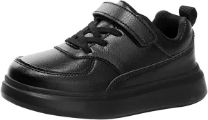 Boys&Girls Casual Sneakers Lightweight Tennis Walking Adjustable Shoes for Little Kid Comfortable Running Flat Shoes