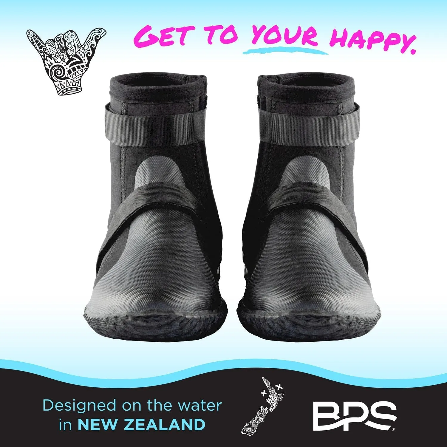 BPS Dive Boots with Anti-Slip Rubber Sole for Water Sports 3mm 5mm 7mm Neoprene Dive Boots Scuba Diving Snorkeling Surfing Rafting Windsurfing