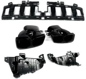 Car Rear Bumper Protector with Diffuser Anti-Scratch Guard & Body Kit Repair Compatible for Mercedes C205 AMG Coupe Carbon Style