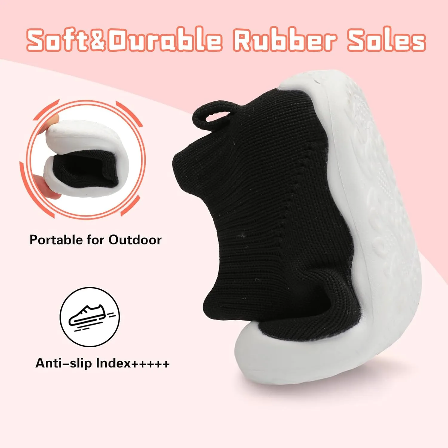 Centipede Demon Baby Shoes Baby Boys Girls Sock Shoes Breathable Infants Toddlers Slippers Indoor Outdoor Boots First Walking Shoe Slip On Sneakers Non Slip with Soft Rubber Soles