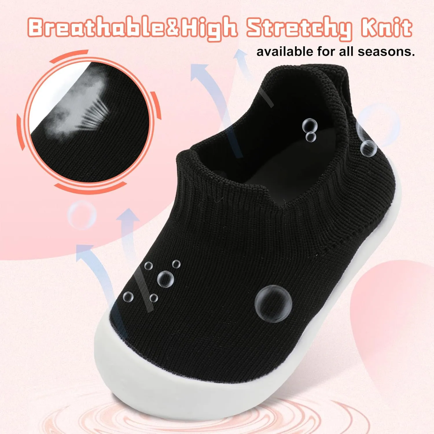 Centipede Demon Baby Shoes Baby Boys Girls Sock Shoes Breathable Infants Toddlers Slippers Indoor Outdoor Boots First Walking Shoe Slip On Sneakers Non Slip with Soft Rubber Soles