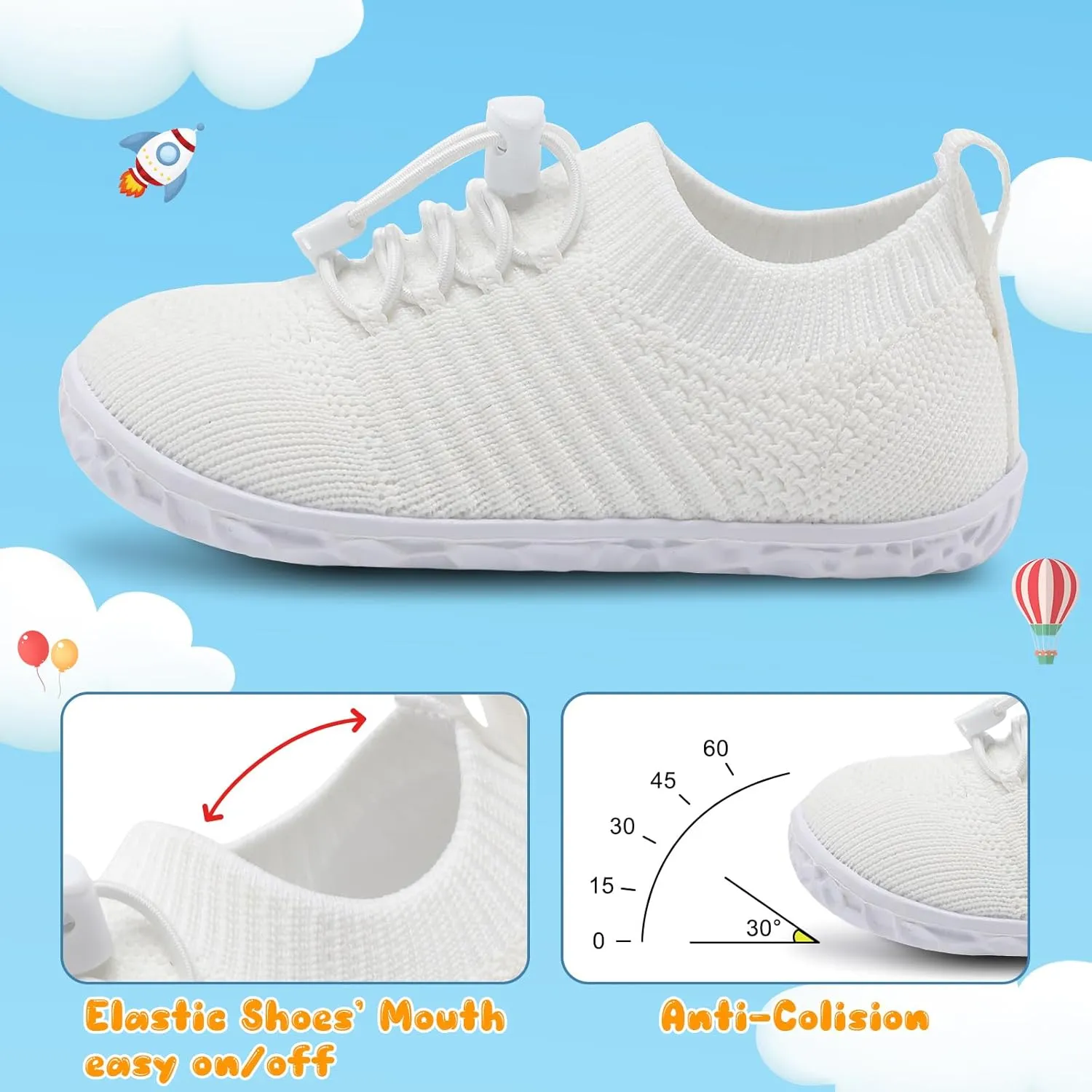 Centipede Demon Toddler Shoes for Boys Girls Baby Kids Slip on Walking Shoe Breathable Sock Shoes Lightweight Soft Sneakers