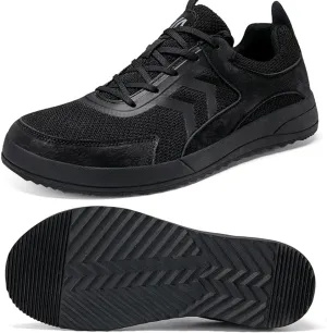 CFVKPT Mens Wide Shoes Non Slip Walking Sneakers Breathable Comfortable Casual Barefoot Shoes