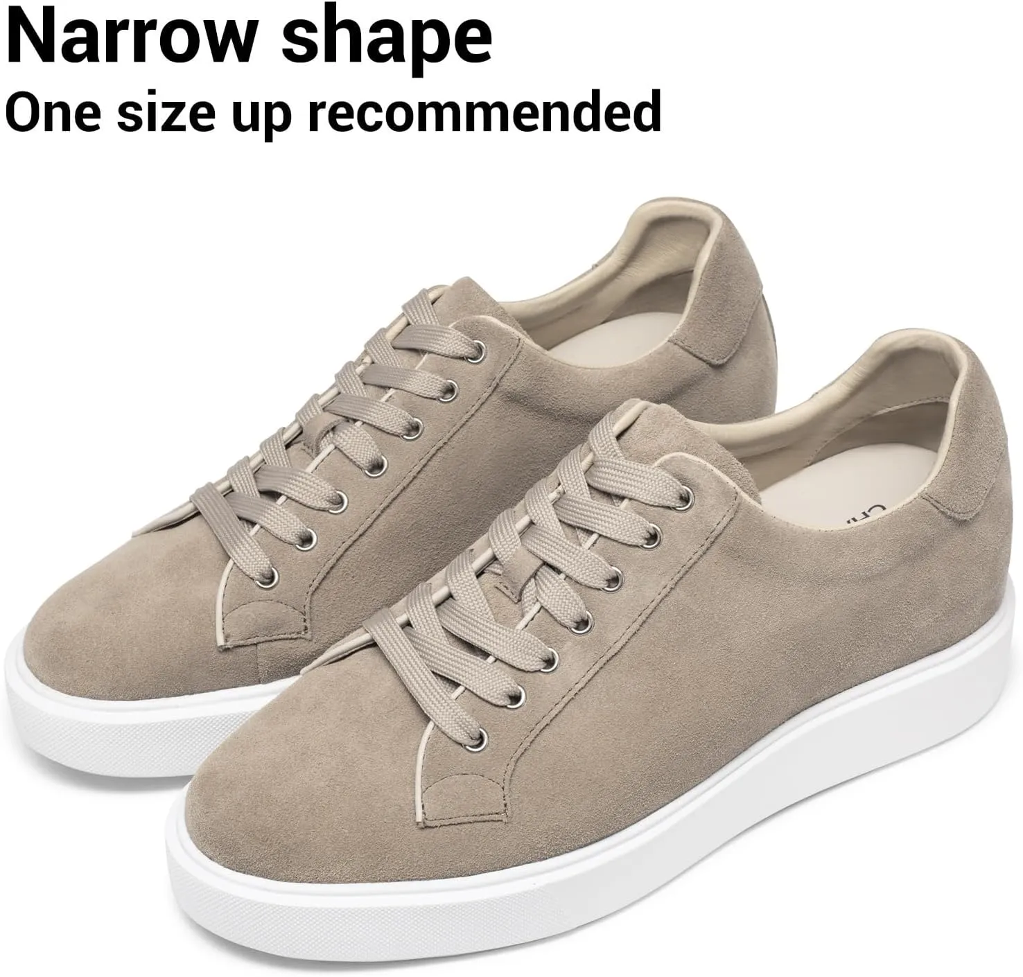 CHAMARIPA Men's Invisible Height Increasing Elevator Shoes Sneakers Lifting Shoes Taller Hidden Heel Trainers