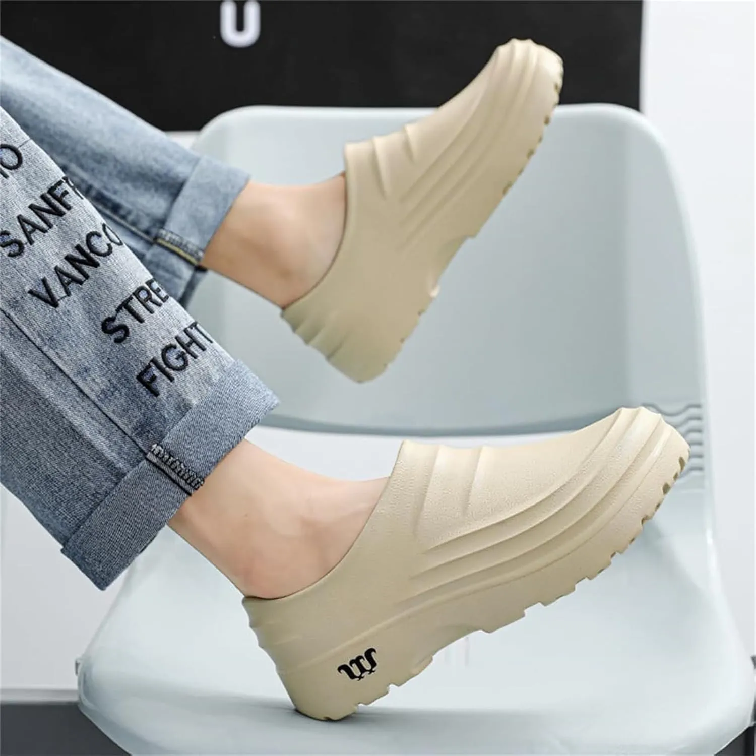 Chef Shoes for Men Women,Oil Resistant Waterproof Arch Support Clogs,Lightweight Breathable Kitchen Shoes Wide Toe Box Beach Slippers,Quick Dry Slip-on Garden Clogs with Removable Cushion Footbed