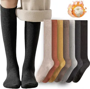 CHUNFO Thigh KneeHigh Thermal Women Warm Long Winter Sock Boot MidCalf Stocking