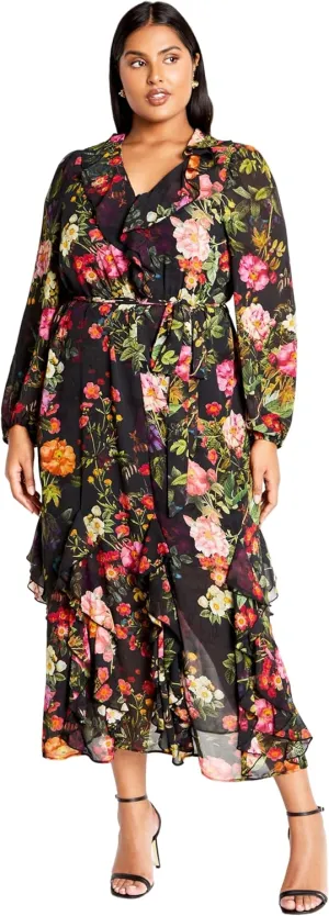 City Chic Women's Plus Size Maxi Dress - Bridgette Print