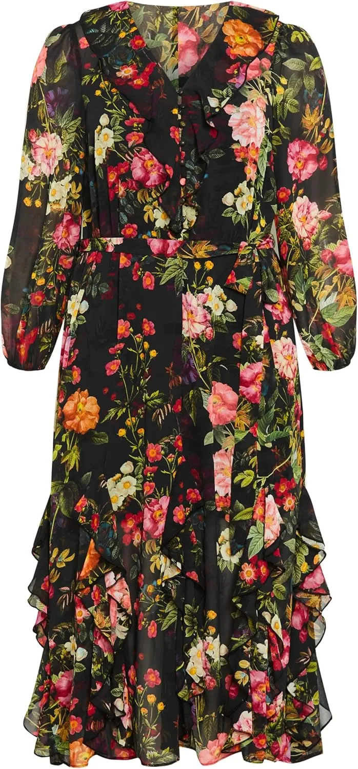 City Chic Women's Plus Size Maxi Dress - Bridgette Print