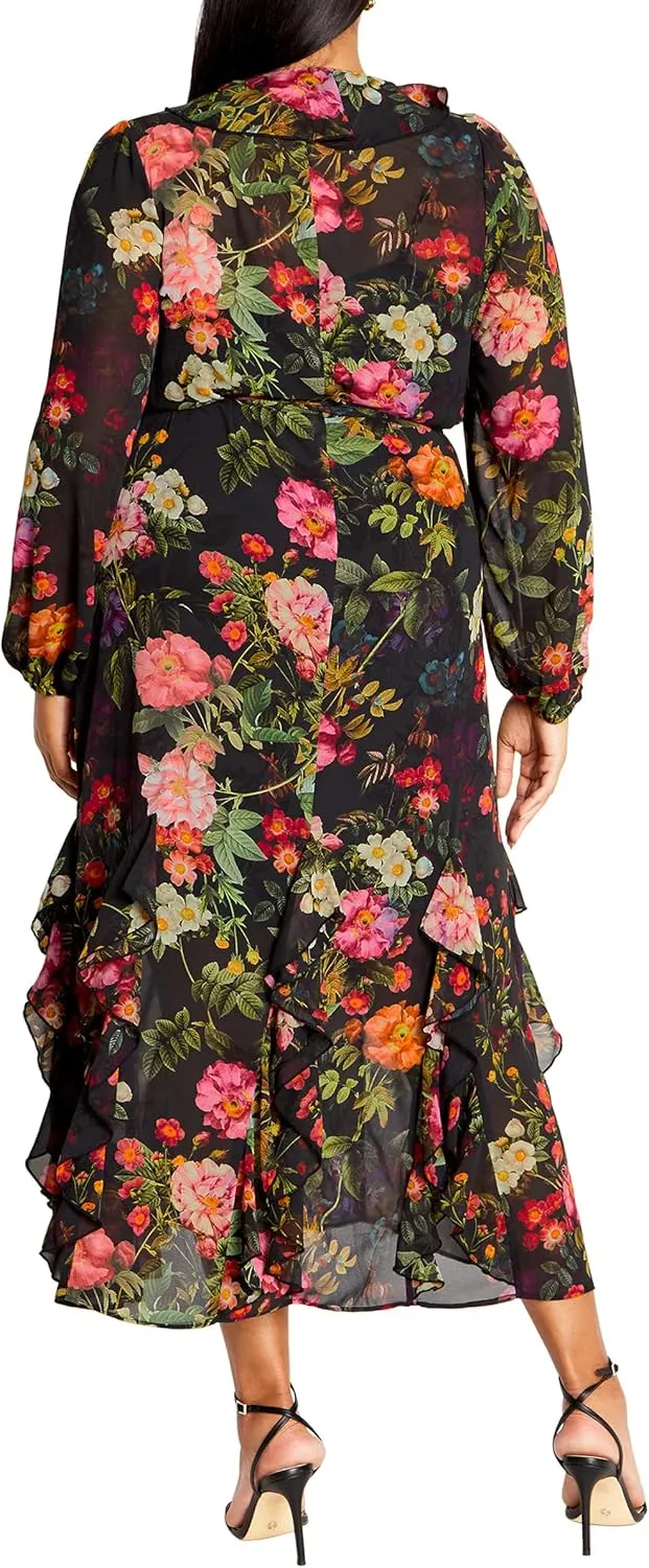 City Chic Women's Plus Size Maxi Dress - Bridgette Print
