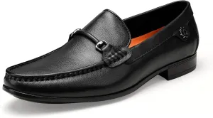 Classic Dress Shoes for Mens, Leather Comfort Penny Loafers Driving Causal Slip-on Loafers for Mens