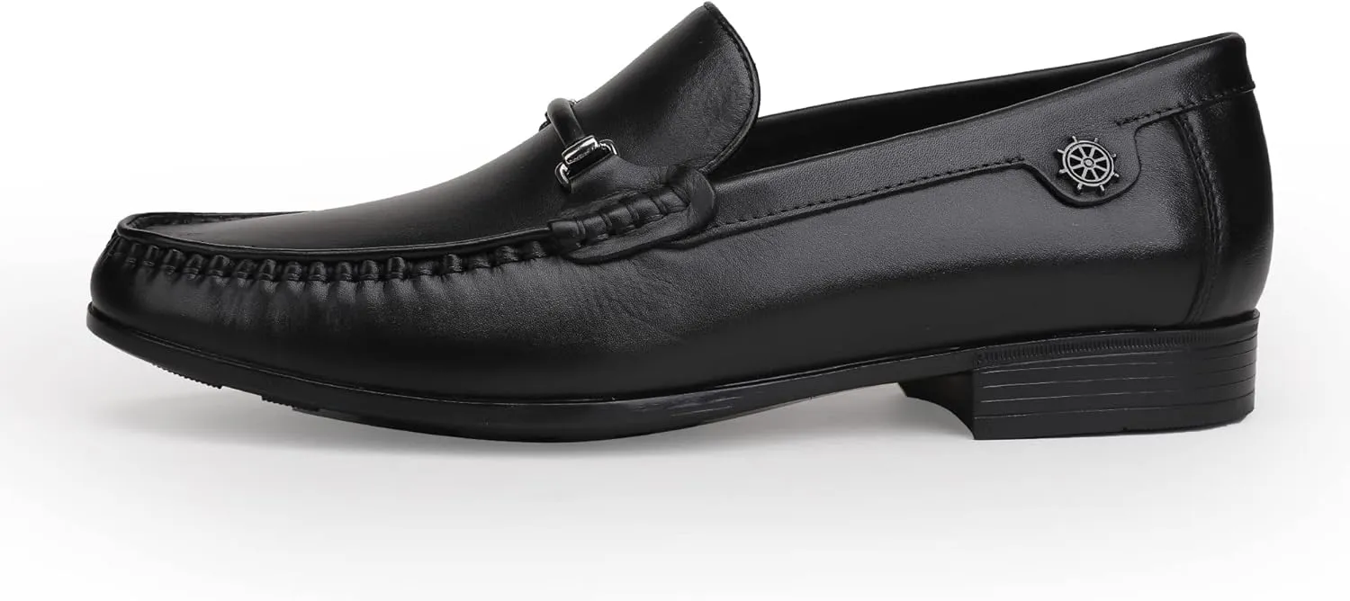 Classic Dress Shoes for Mens, Leather Comfort Penny Loafers Driving Causal Slip-on Loafers for Mens