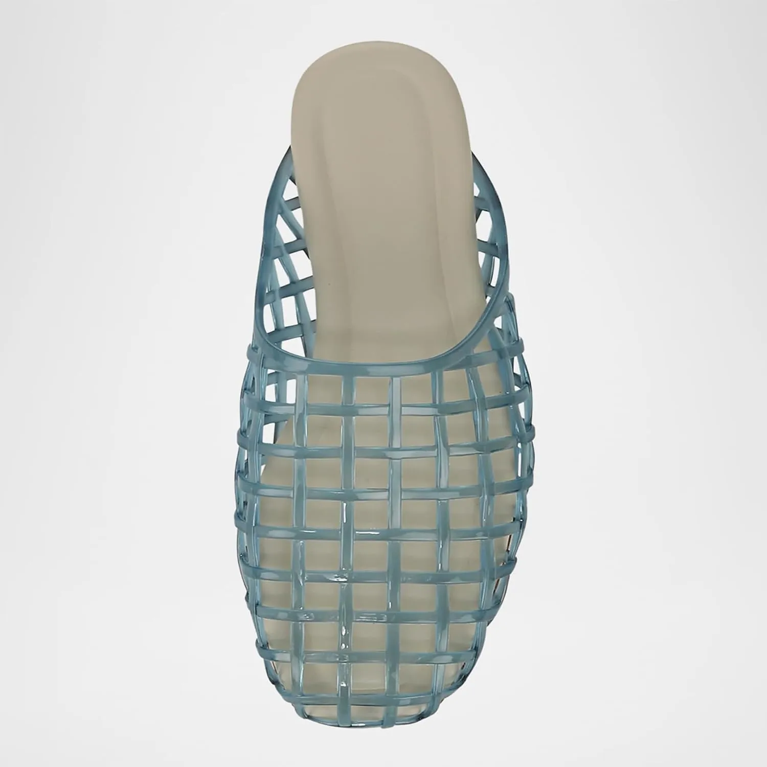 Clear Jelly Shoes for Women Slip on Jelly Mesh Slides Sandals Comfortable Closed Toe Jelly Flats Sandals Jelly Summer Beach Sandals.