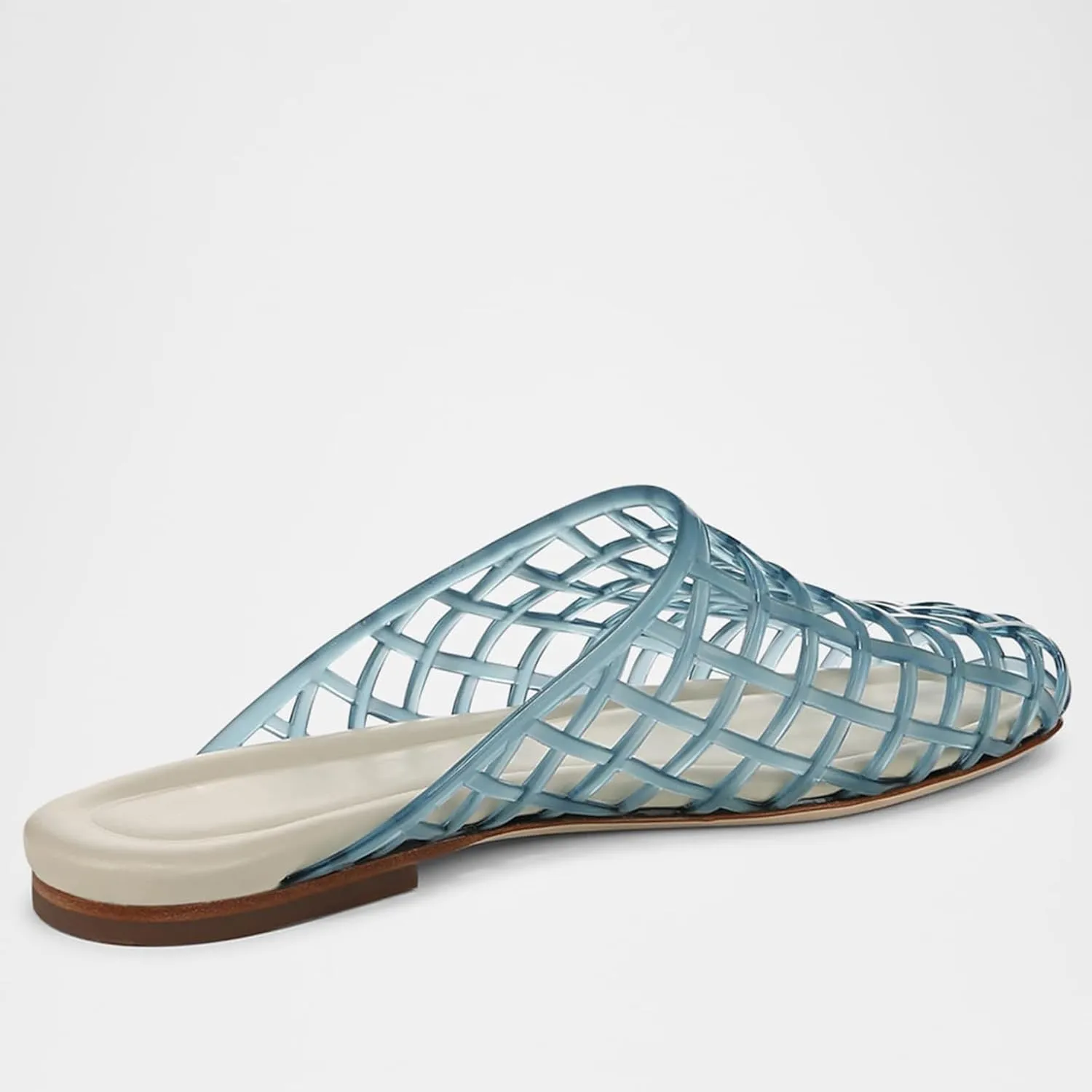 Clear Jelly Shoes for Women Slip on Jelly Mesh Slides Sandals Comfortable Closed Toe Jelly Flats Sandals Jelly Summer Beach Sandals.