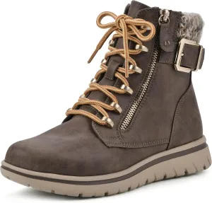 CLIFFS BY WHITE MOUNTAIN Women's Hearten Cushioned City Hiker Ankle Bootie