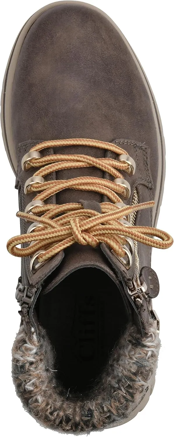 CLIFFS BY WHITE MOUNTAIN Women's Hearten Cushioned City Hiker Ankle Bootie