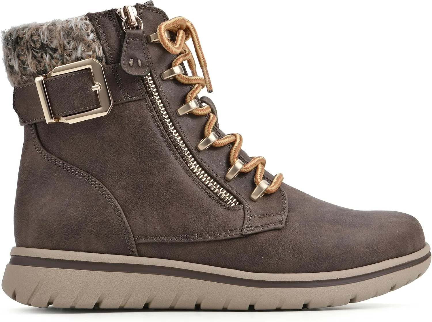 CLIFFS BY WHITE MOUNTAIN Women's Hearten Cushioned City Hiker Ankle Bootie