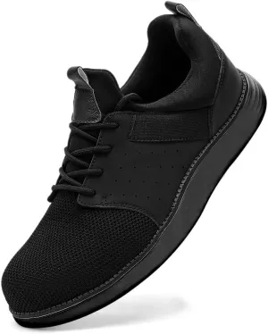 CLOAKA Men's Shoes Steel Toe Shoes for Men Mesh Slip On Work Casual Safety Walking Puncture Proof Sneakers