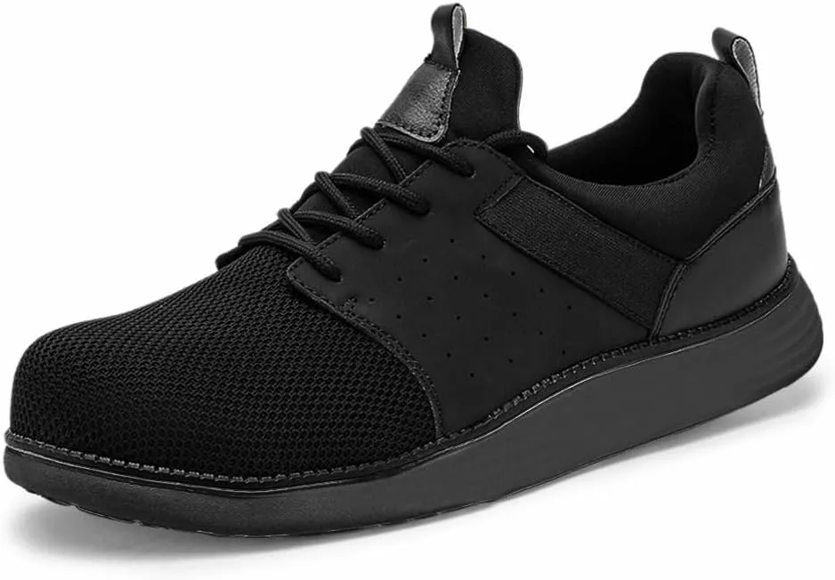 CLOAKA Men's Shoes Steel Toe Shoes for Men Mesh Slip On Work Casual Safety Walking Puncture Proof Sneakers