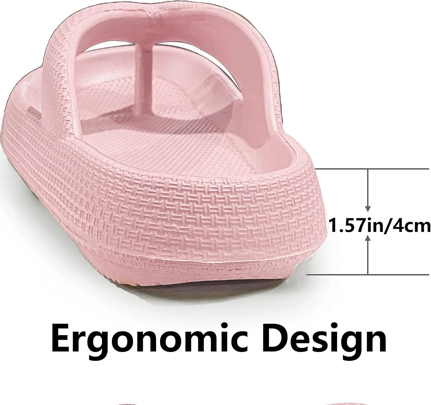 Cloud Flip Flops for Men Women Orthotic Lightweight Beach Slides Pillow Soft Slides Sandals Cushion Beach Flip Flops EVA Comfy Bath Spa Walking Sandals Pool Thong Slippers
