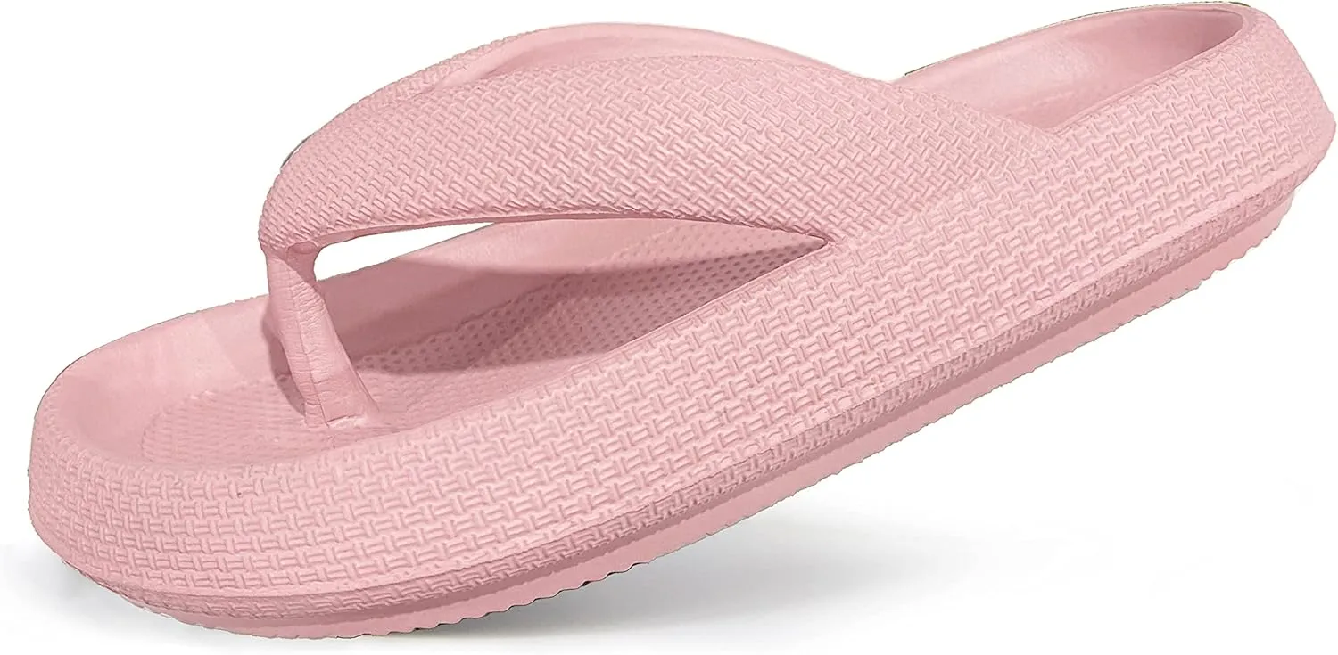 Cloud Flip Flops for Men Women Orthotic Lightweight Beach Slides Pillow Soft Slides Sandals Cushion Beach Flip Flops EVA Comfy Bath Spa Walking Sandals Pool Thong Slippers