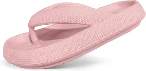 Cloud Flip Flops for Men Women Orthotic Lightweight Beach Slides Pillow Soft Slides Sandals Cushion Beach Flip Flops EVA Comfy Bath Spa Walking Sandals Pool Thong Slippers