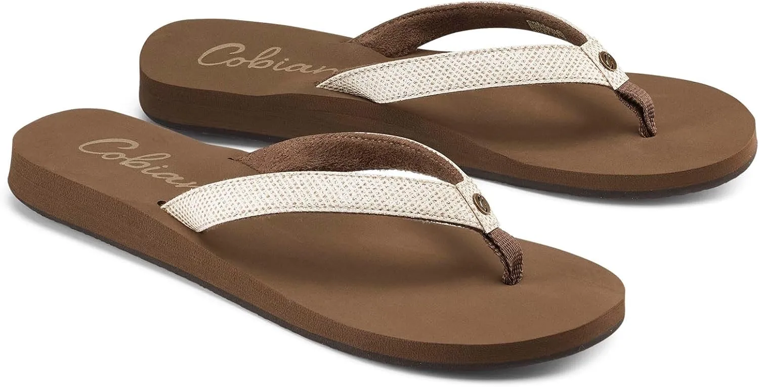 Cobian Fiesta Skinny Bounce Women’s Flip Flops Comfortable Summer Beach Sandals